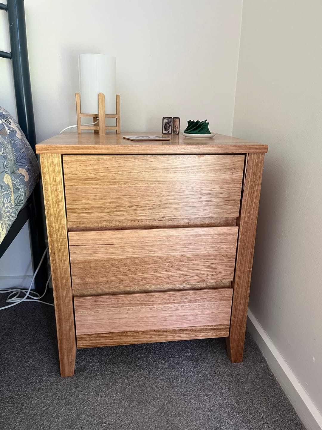 Customer photo review of Maxwell bedside Chest 3 drawer