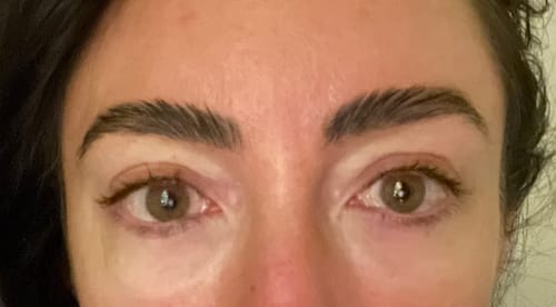 Customer photo review of HOLD UP! PLUS Brow Styling Wax