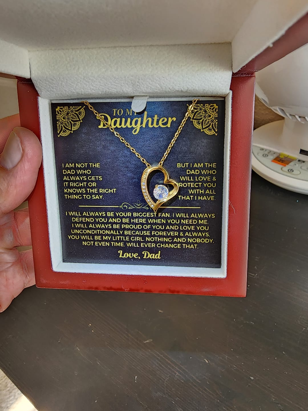 Customer photo review of To My Daughter - Love Dad - Beautiful Gift Set - SS559