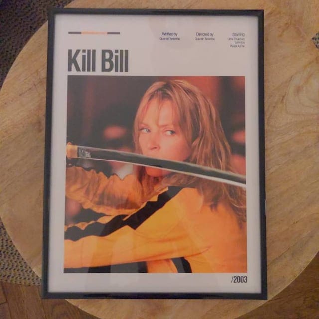 Customer photo review of Kill Bill Poster