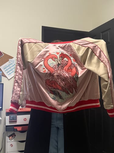 Customer photo review of Flamingo Heart Sukajan Jacket