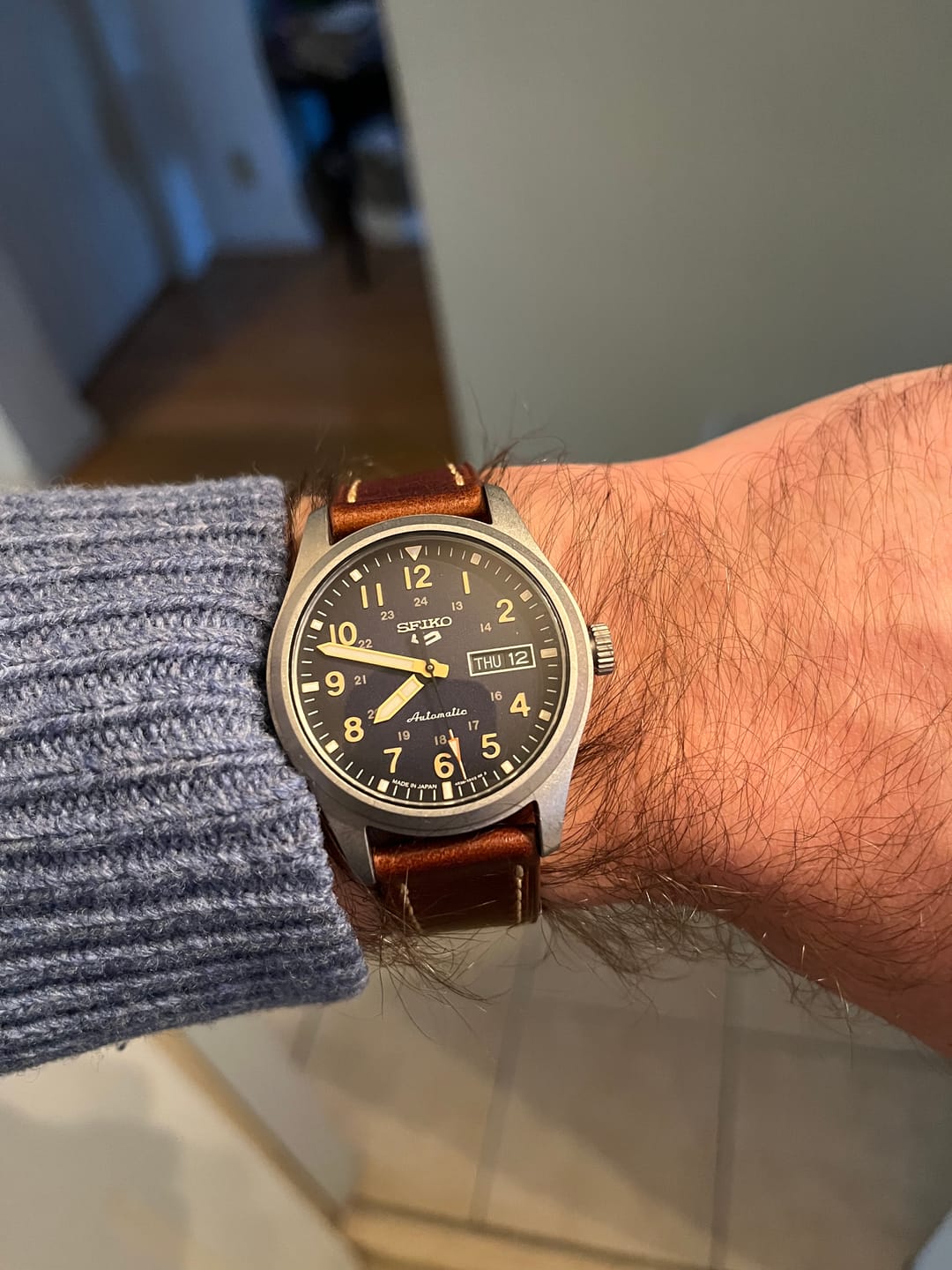 Customer photo review of Leather - Tapered Russet