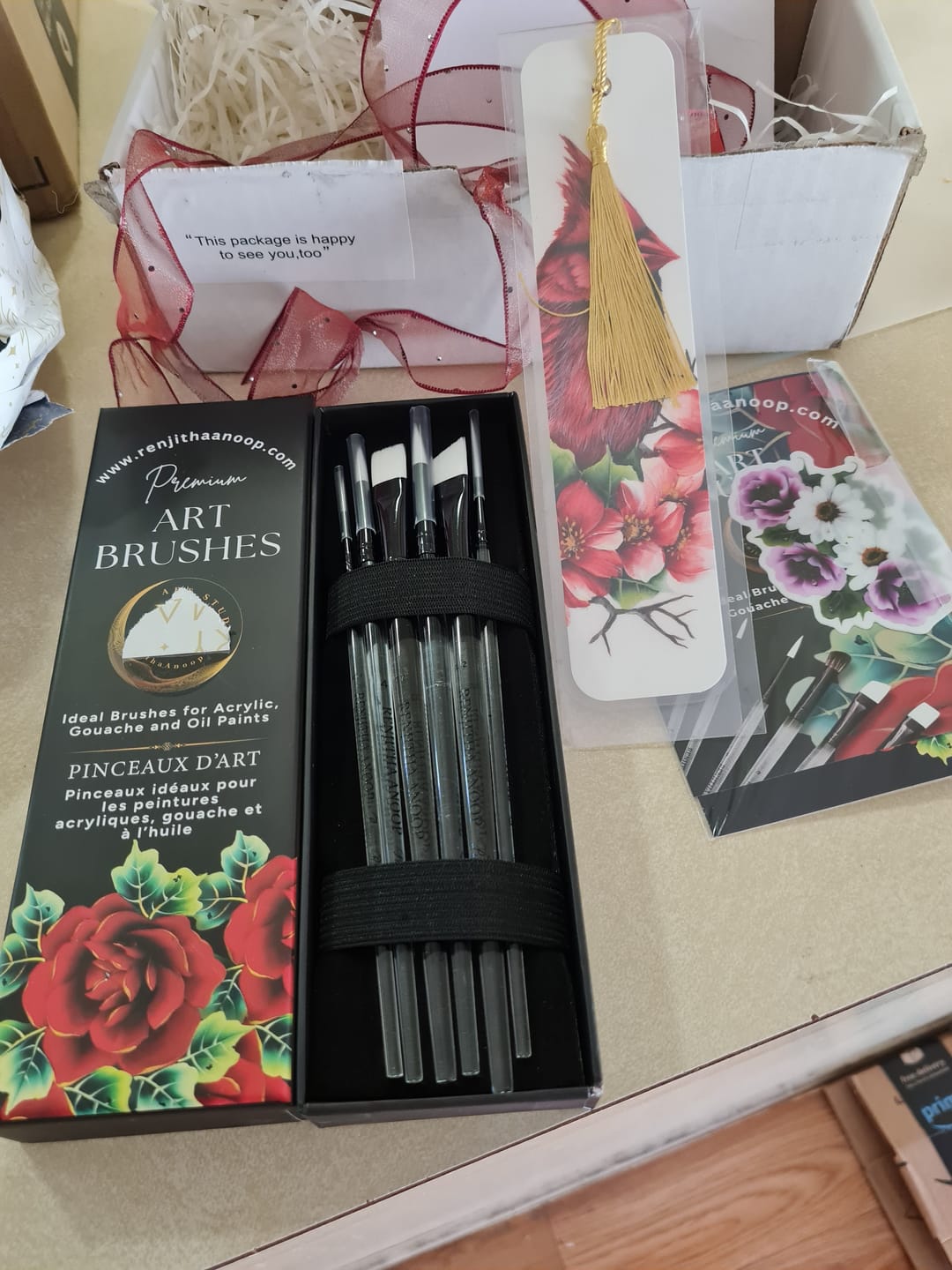 Customer photo review of Premium Brush Set