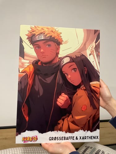 Customer photo review of Portrait manga personnalisé | Naruto