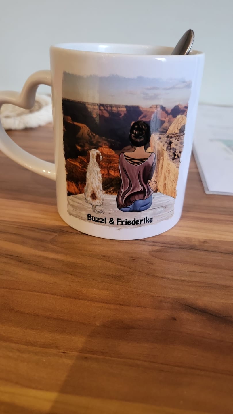 Customer photo review of Unterwegs mit Haustier - Individuelle Tasse