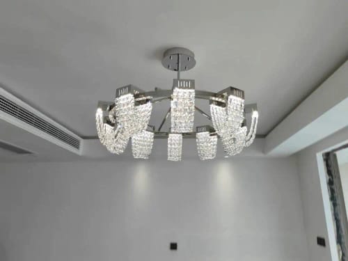 Customer photo review of Murabi Modern Crystal Chandelier