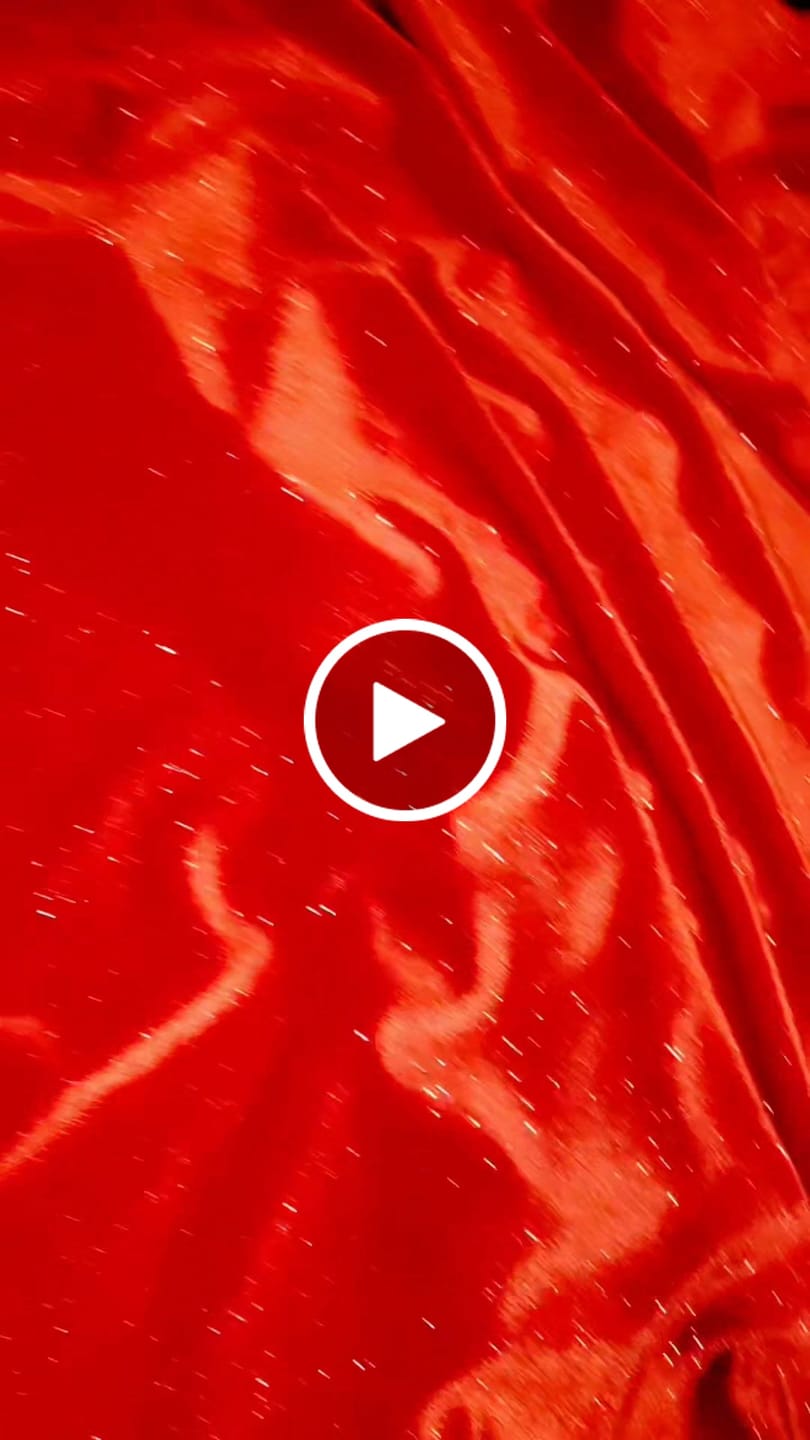 Customer video review of Red Shimmery Stretch Velvet