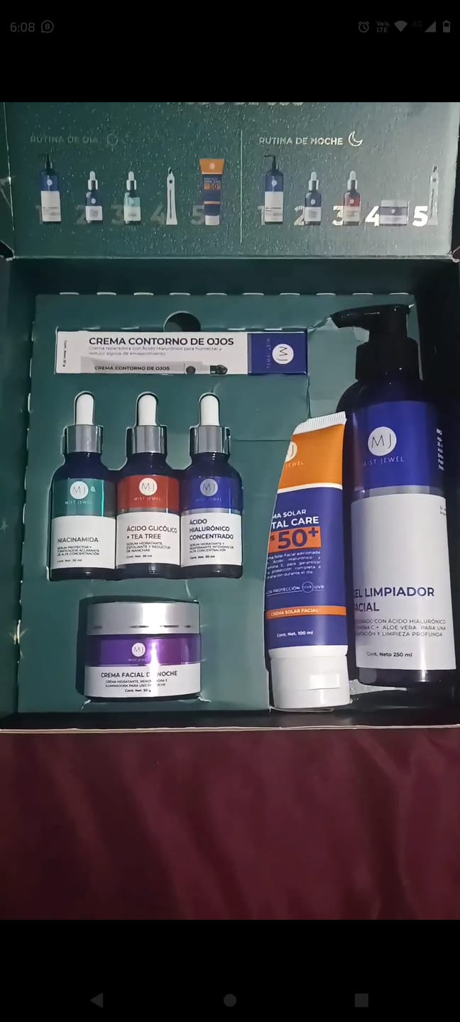 Customer photo review of Kit Luxe Navidad Skincare - Edición Limitada