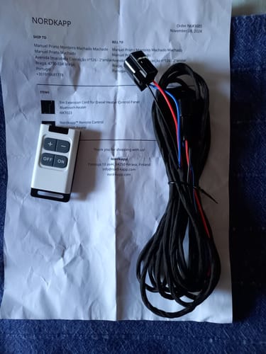 Customer photo review of 5m Extension Cord for Diesel Heater Control Panel