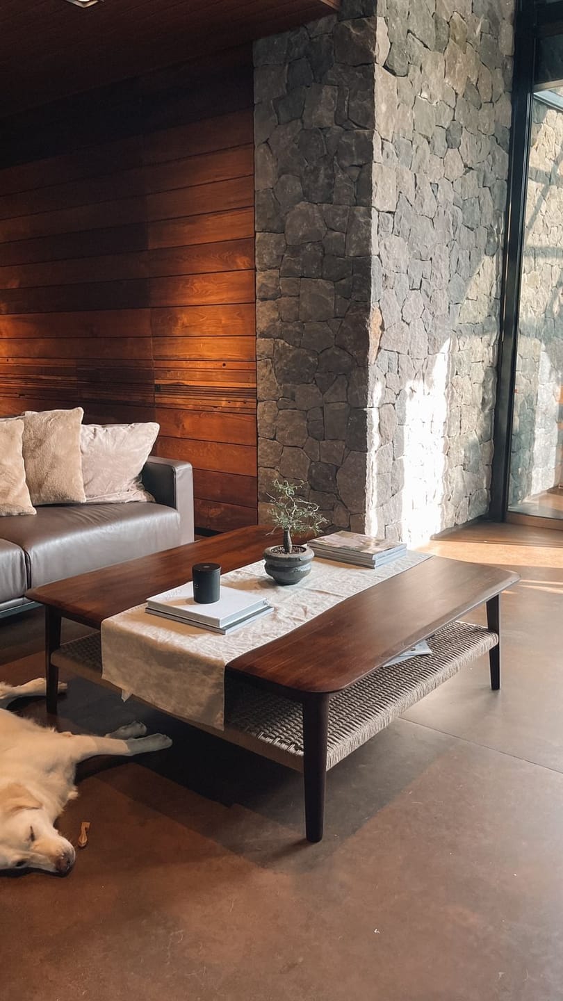 Customer photo review of Square Coffee Table in Premium Teak & Loom