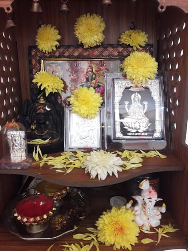 Customer photo review of 999 Silver Durga Stand 7 Cm
