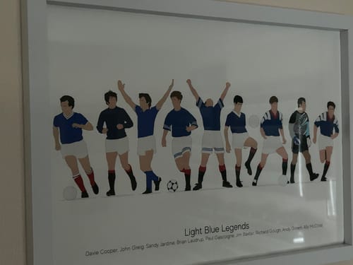 Customer photo review of Rangers Legends Print