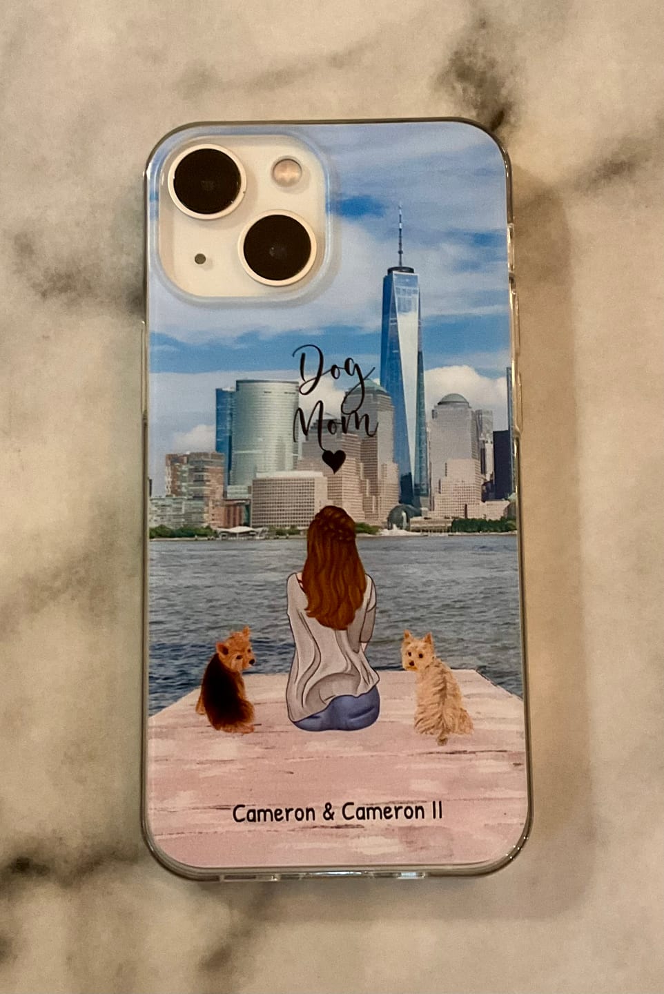 Customer photo review of Together with my pet - Personalized Phone Case