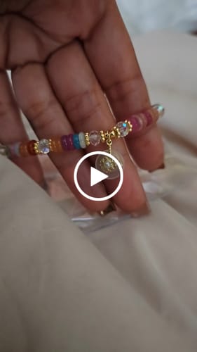 Customer video review of Buddha Stones Various Crystal Peace Buckle Auspicious Bracelet