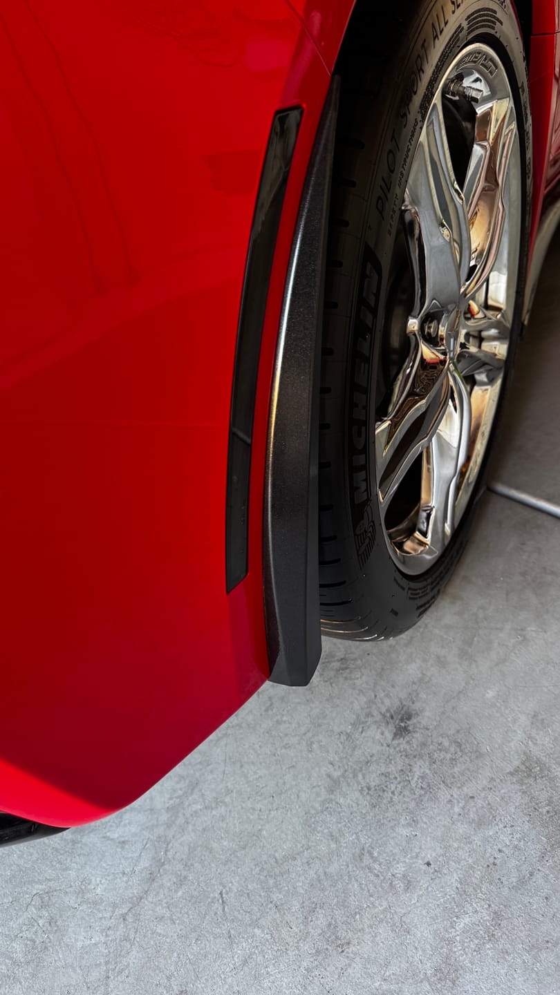 Customer photo review of Corvette C7 Extended Front & Rear Splash Guards