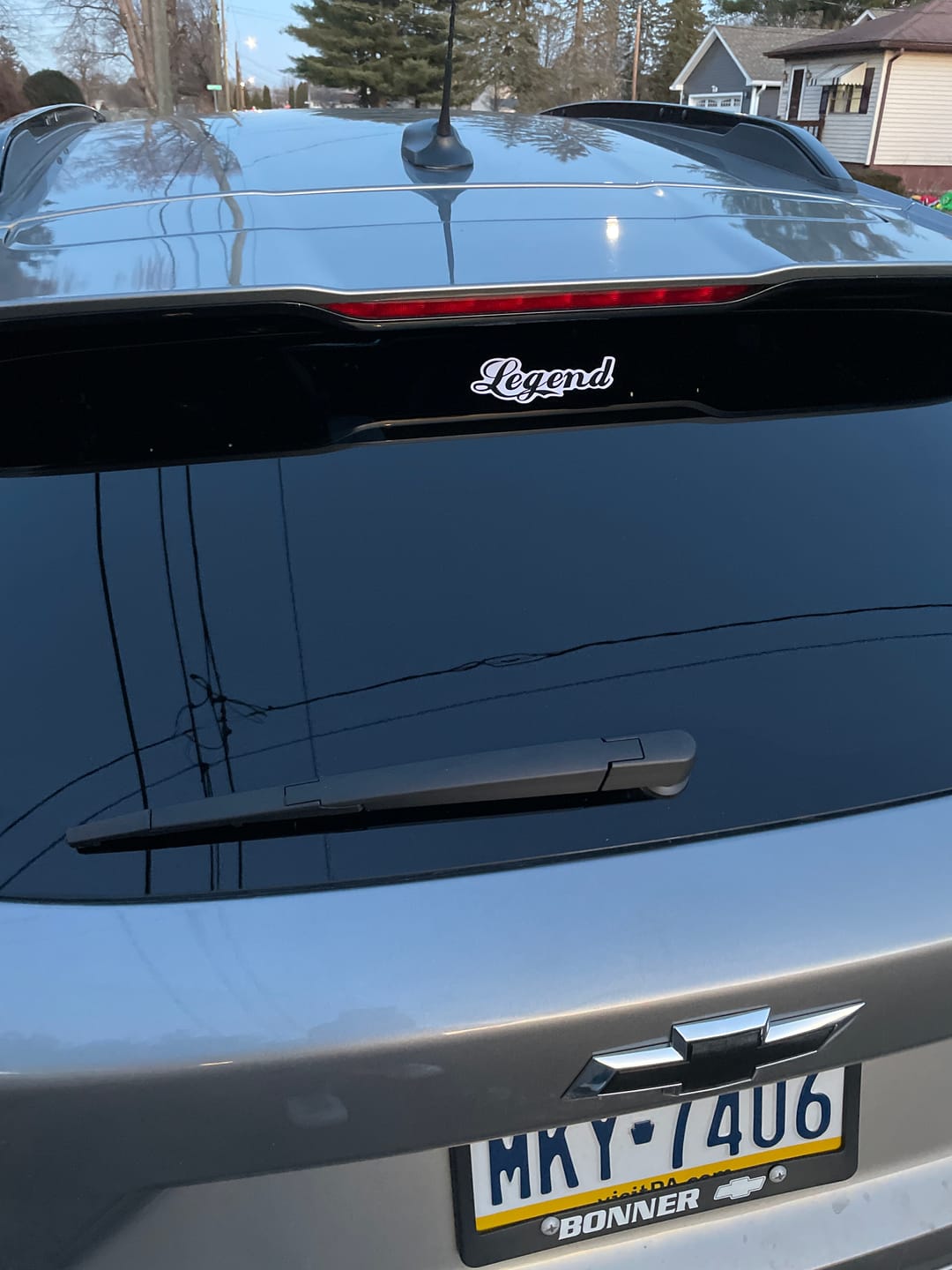 Customer photo review of Legend Decal