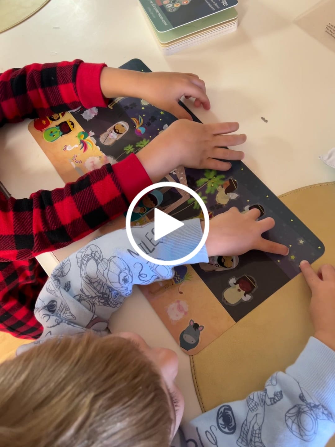 Customer video review of Advent Calendar & Christmas Nativity Scene Reusable Sticker Fun