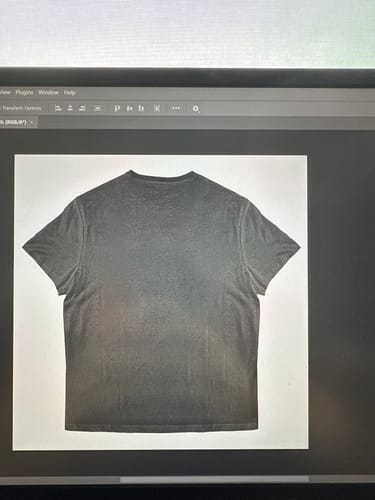 Customer photo review of Basic T-Shirt Mockup (Front + Back)