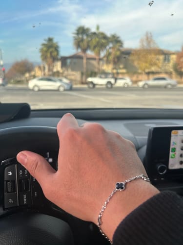 Customer photo review of .925 Ivory Clover Bracelet