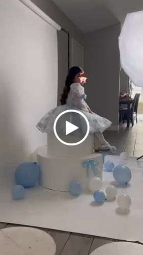 Brianna T. review of Flower Girl Dress Toddler Summer Long Sleeve Sequin Snowflake Fluffy Birthday Party Dress image 1 out of 1