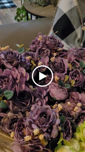 Customer video review of Clearance Bulk 12" Retro Silk Peony Bush Mixed Hydrangea Faux Flower Bouquet Decor For Home Bridal Wedding Party Wholesale
