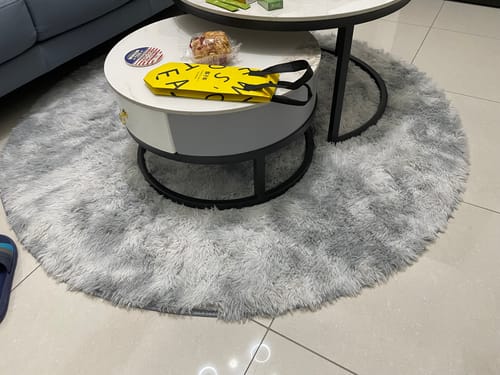 子寧 review of 【尺寸訂製】絲毛長毛絨圓形地毯 image 1 out of 1