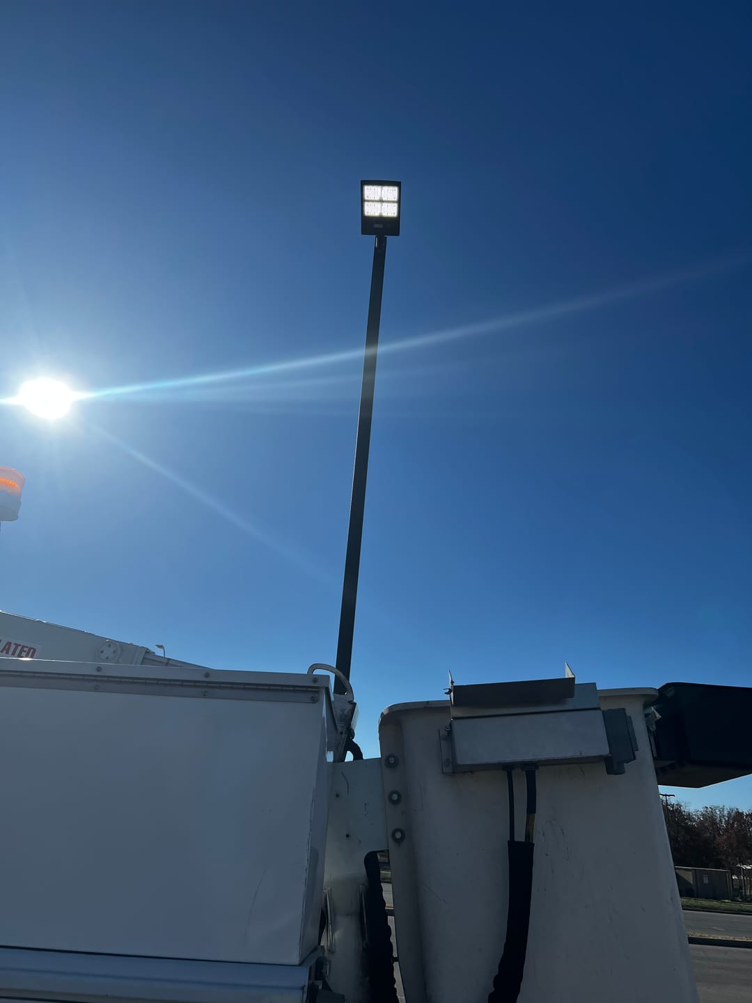 Customer photo review of LED Pole Lights Outdoor, 300W/240W/200W Wattage Adjustable, 5700K, 133 LM/W, Universal Mount (Adjustable Slip Fitter + Wall Mount), Bronze, IP65 Waterproof, AC120-277V, LED Parking Lot Lights - Commercial Area Street Security Lights