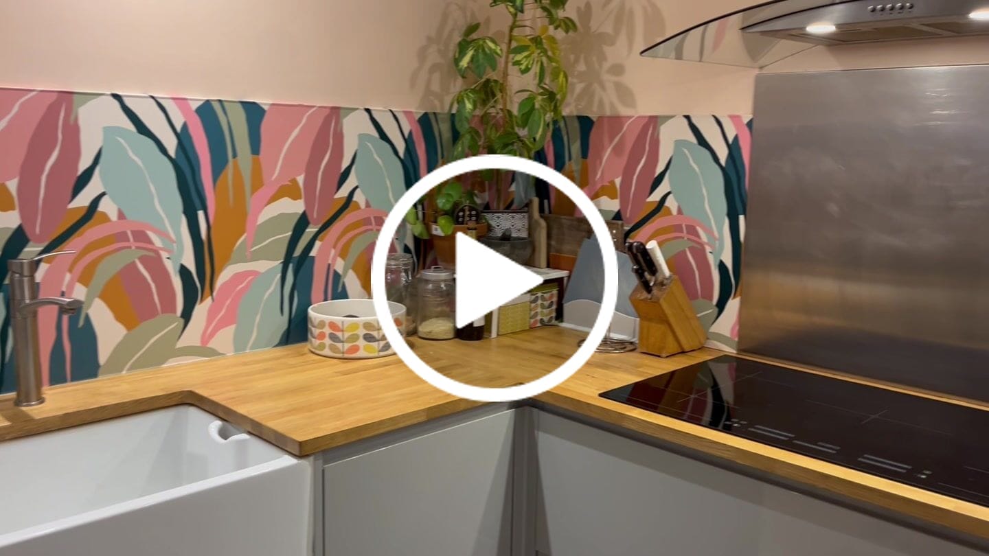 Customer video review of Veronica - Pastel Foliage Leaf Collage Vinyl Furniture Wrap