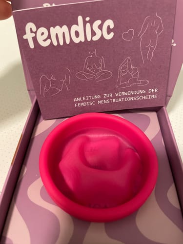 Customer photo review of femdisc Menstruationsscheibe classic