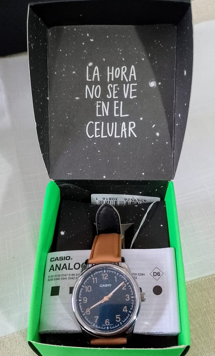 Customer photo review of Reloj Casio Análogo MTP-V005L-2B4UDF Correa de Cuero