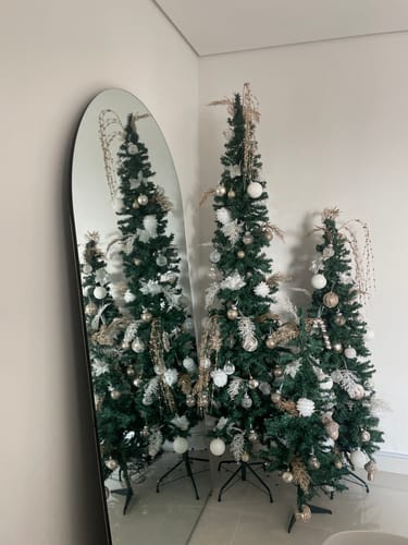 Customer photo review of Sylvia Backlit Frameless Arch Mirror (4 Sizes)