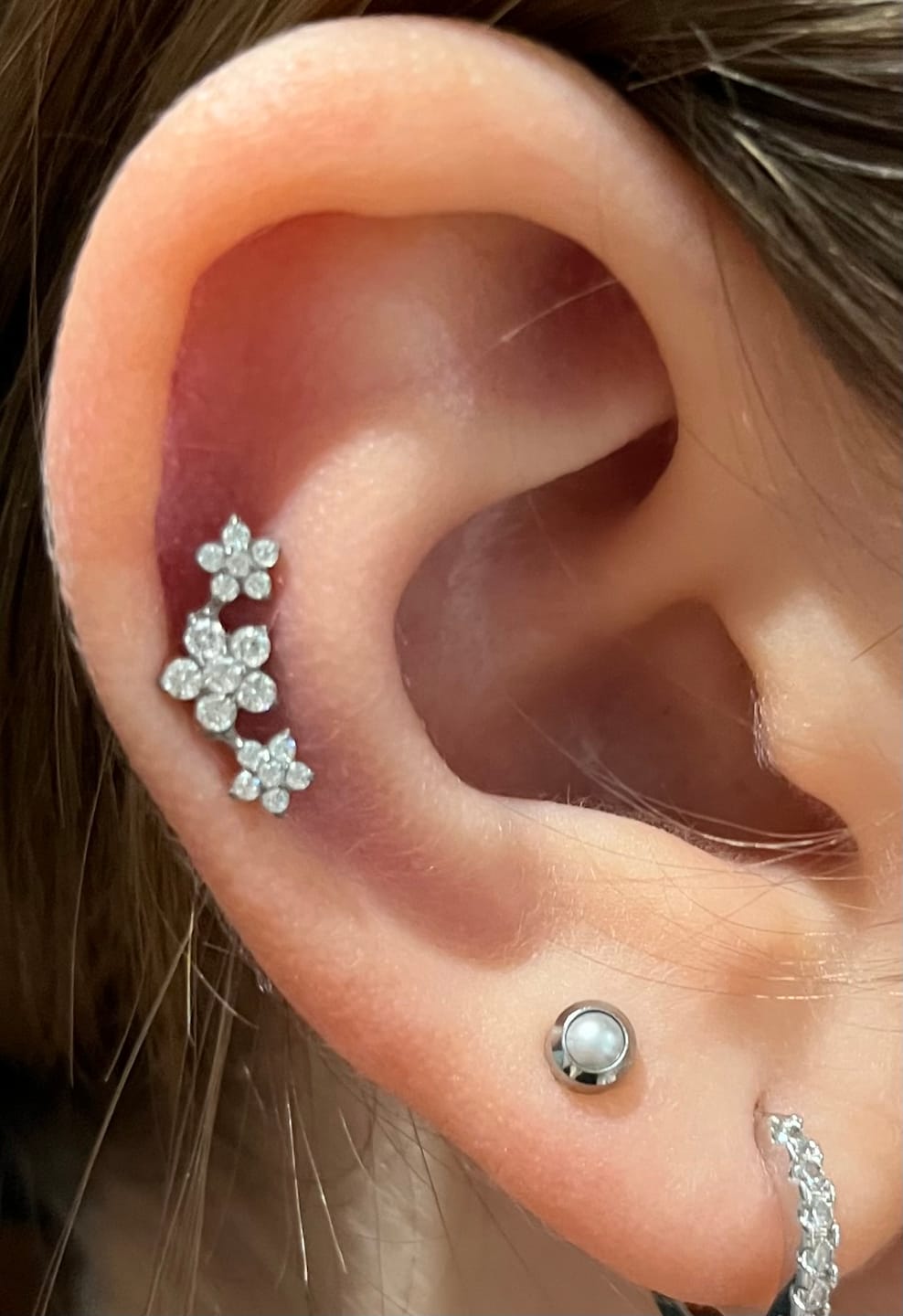 Customer photo review of Flowerish Piercing | Titan