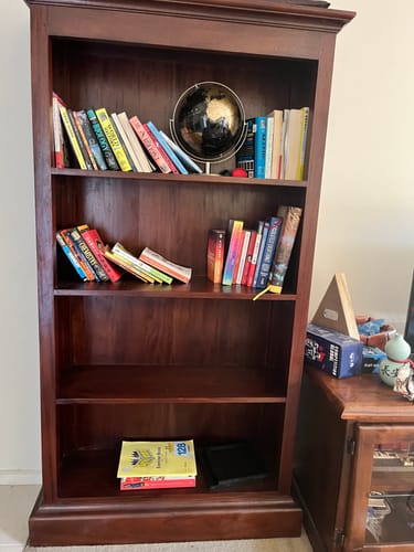 Customer photo review of Tasmania Bookcase - Mahogany