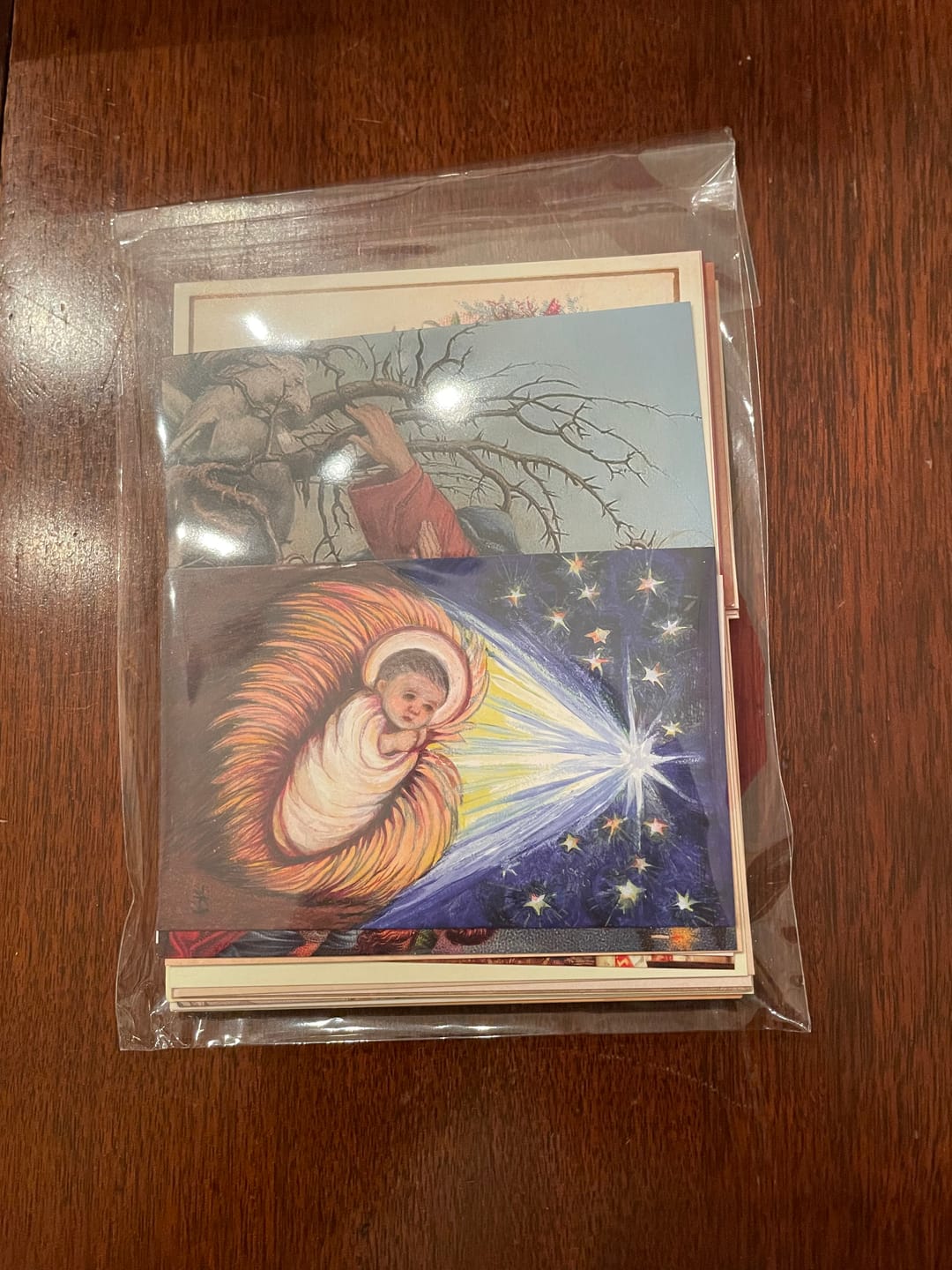 Customer photo review of New! 50 Restored Vintage Holy Cards – Variety Pack of 50 – Beautiful and Inspirational