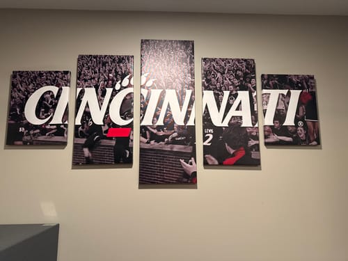 Customer photo review of Cincinnati Bearcats Wall Art Painting Canvas Poster Print Decor.