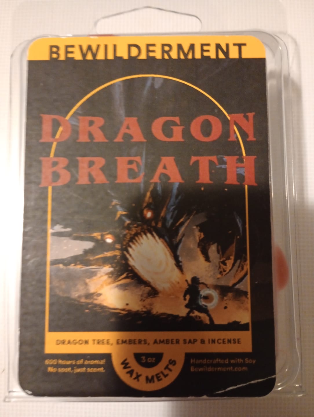 Customer photo review of Dragon Breath Wax Melts