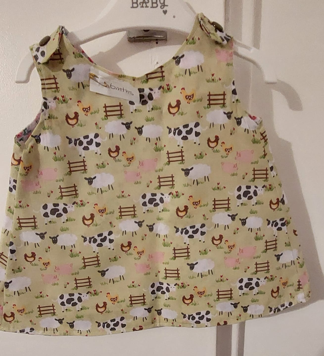 Customer photo review of Farm Animals Polycotton Fabric