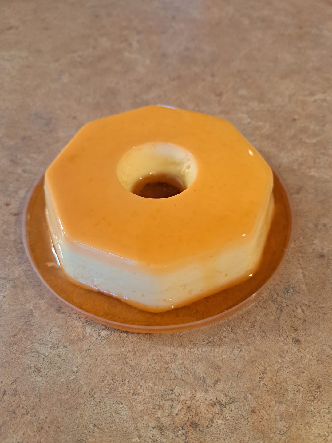Customer photo review of Oven Safe Plastic Extra Large Pudding/Flan Pan With Lid - 5 Pack (1.1L)