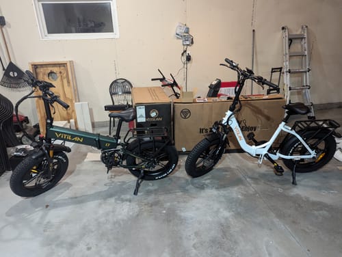 Customer photo review of U7 Step-thru Foldable Fat Tire Electric Bike