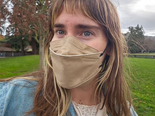 Customer photo review of KN95 Respirator Face Mask - Sand