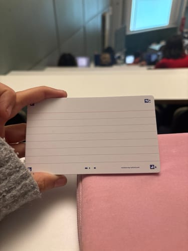 Avis photo d'un client sur Flashcards FLASH 2.0 OXFORD # 80 cartes 7,5 x 12,5 cm - ligné