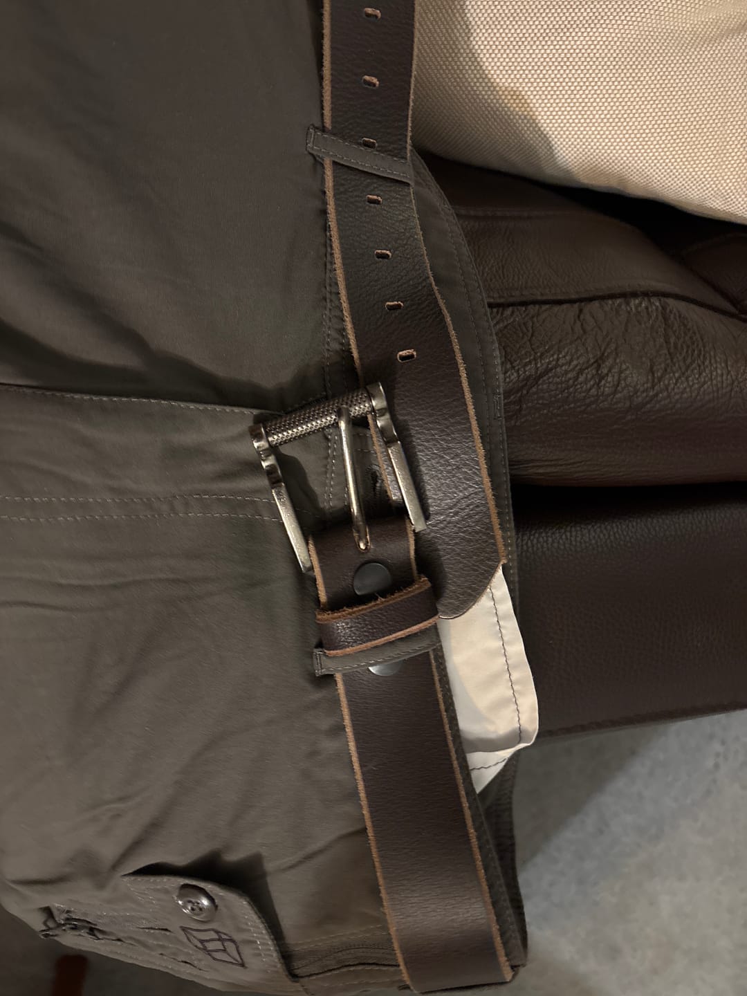 Customer photo review of The Pinnacle Belt - Black 100 % Premium Leather Belt