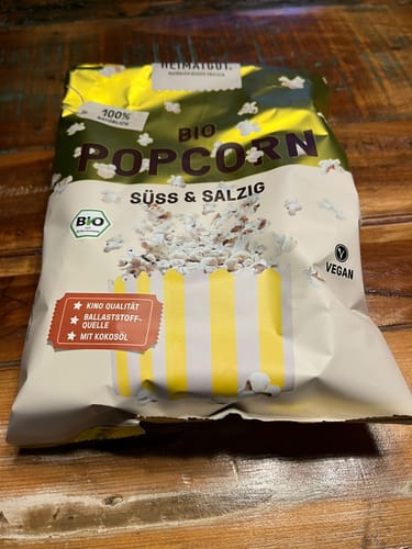 Kundenbewertung mit Foto zu Bio Popcorn Süß-Salzig