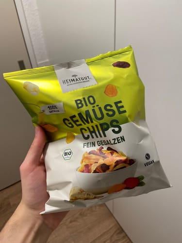 Kundenbewertung mit Foto zu Bio Gemüse Chips