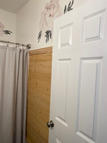 Customer photo review of Peony Wallstickers- White