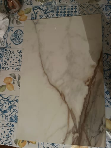 Customer photo review of Tagliere Calacatta Vena Vecchia Lux - Lucido - 40x60cm