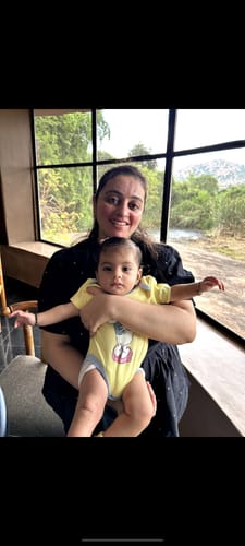 Customer photo review of Black & White Handloom Top