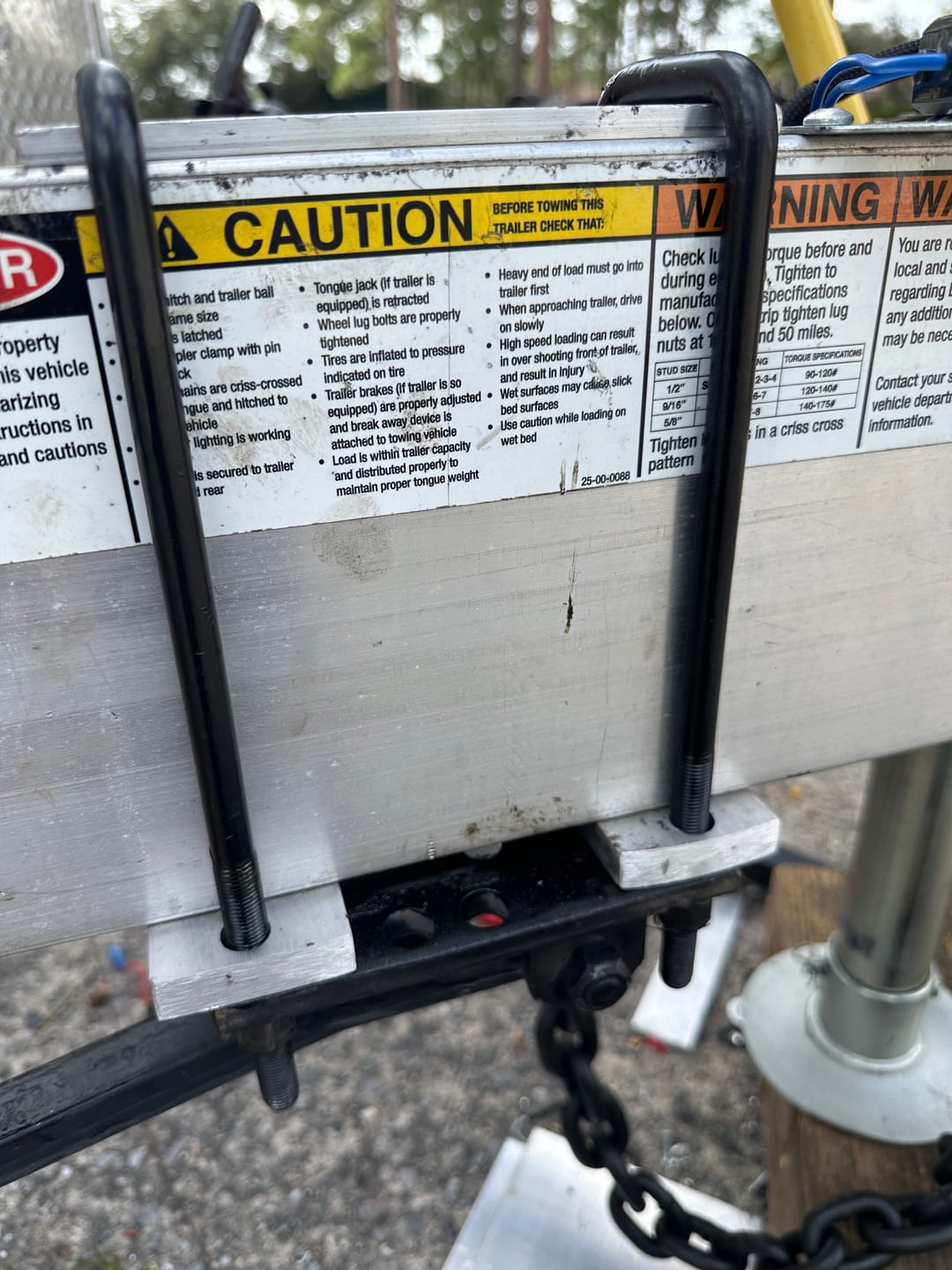 Customer photo review of 7/16 Inch Diameter U-Bolts - Square