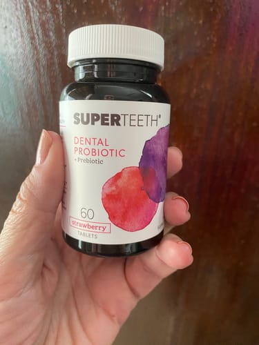 Customer photo review of Dental Probiotic + Prebiotic Mineral Toothpaste Bundle - Strawberry