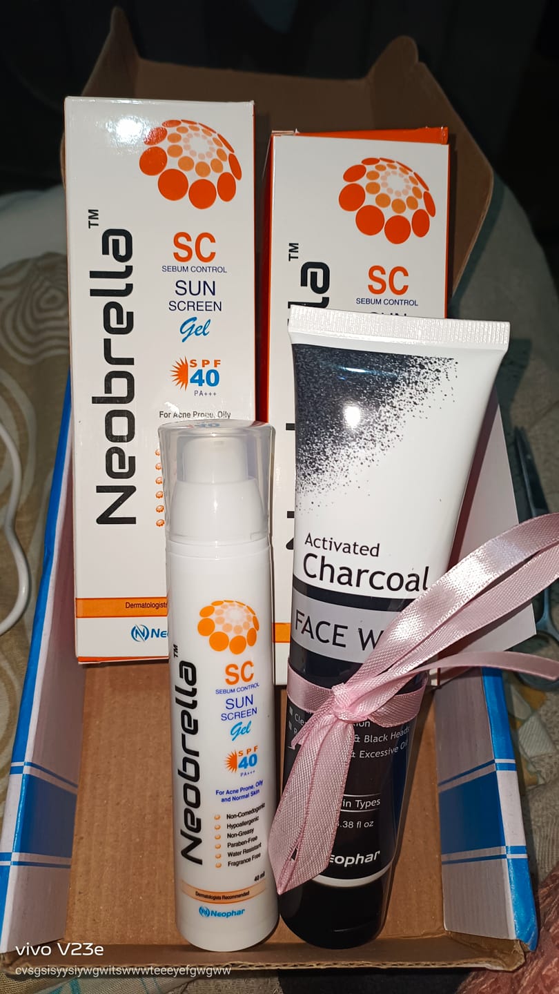 Customer photo review of Neobrella SC (Sebum control gel) (SPF 40 and PA +++)